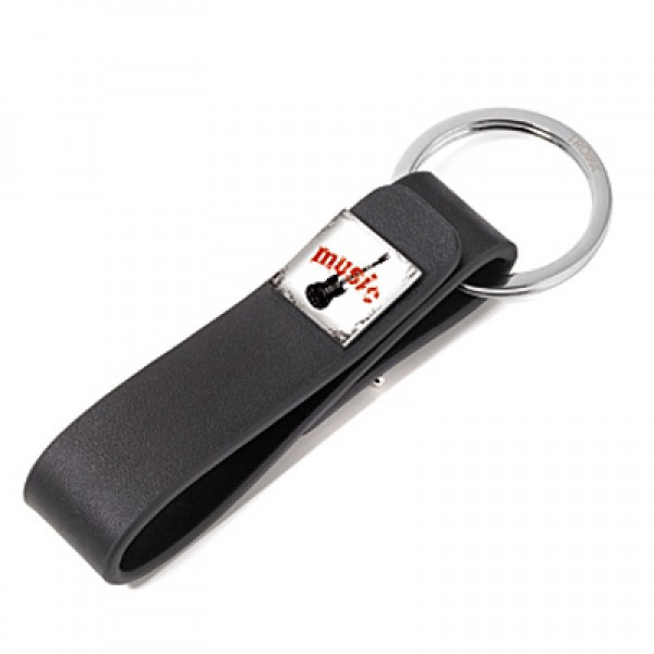 Брелок з запонкою з натуральної шкіри "Музика" Німеччина, фото 1