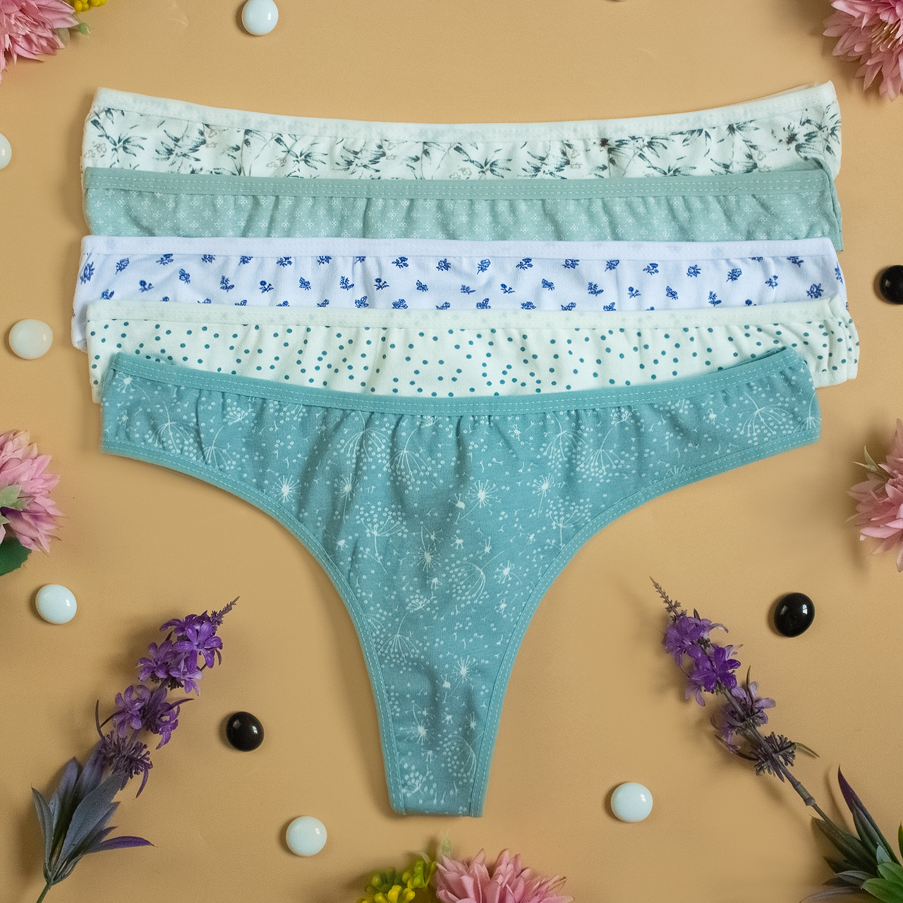 Труси жіночі стринги Nicoletta Туреччина XL | 5 шт.