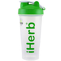 Iherb Goods Зелений Шейкер пляшка, для змішування,Blender Bottle iHerb, 800мл