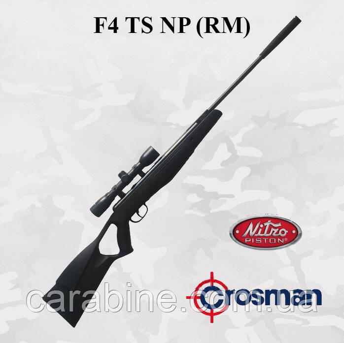 Crosman F4 TS NP (RM) пневматична гвинтівка з газовою пружиною й оптикою 4х32 (Кросман Ф4)