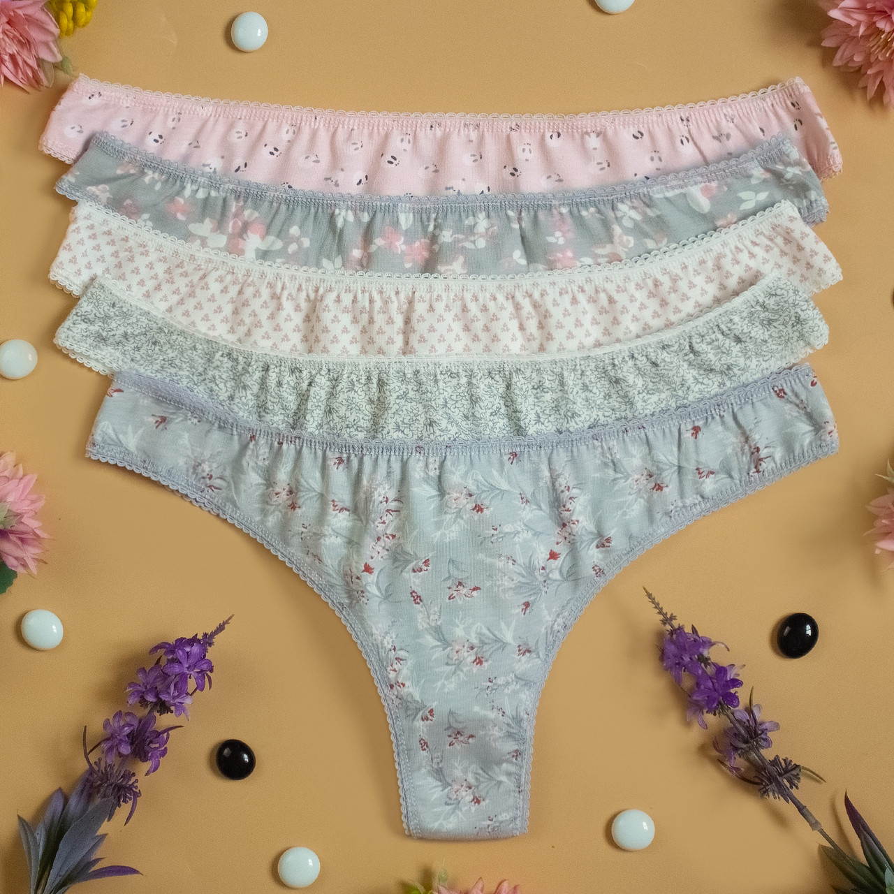 Труси жіночі стринги Nicoletta Туреччина XL | 5 шт.
