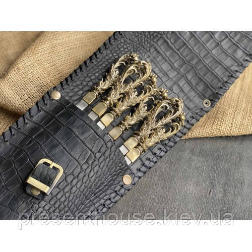 Набір шампурів ручної роботи "Бриз" в закритому сагайдаку, фото 1