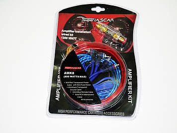 Набір проводів для підсилювача / сабвуфера AMK8