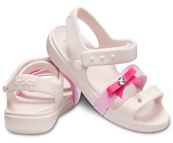 Сандалии Детские Crocs Kids' Keeley charm barely pink Босоножки Крокс ...