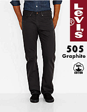 Джинси levi's® 505-0716 (Графіт) (11 унцій) Regular Fit