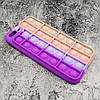 Чохол антистрес Pop It для iPhone 8 Plus  силіконовий, Фіолетовий + брелок для Airtag, фото 4