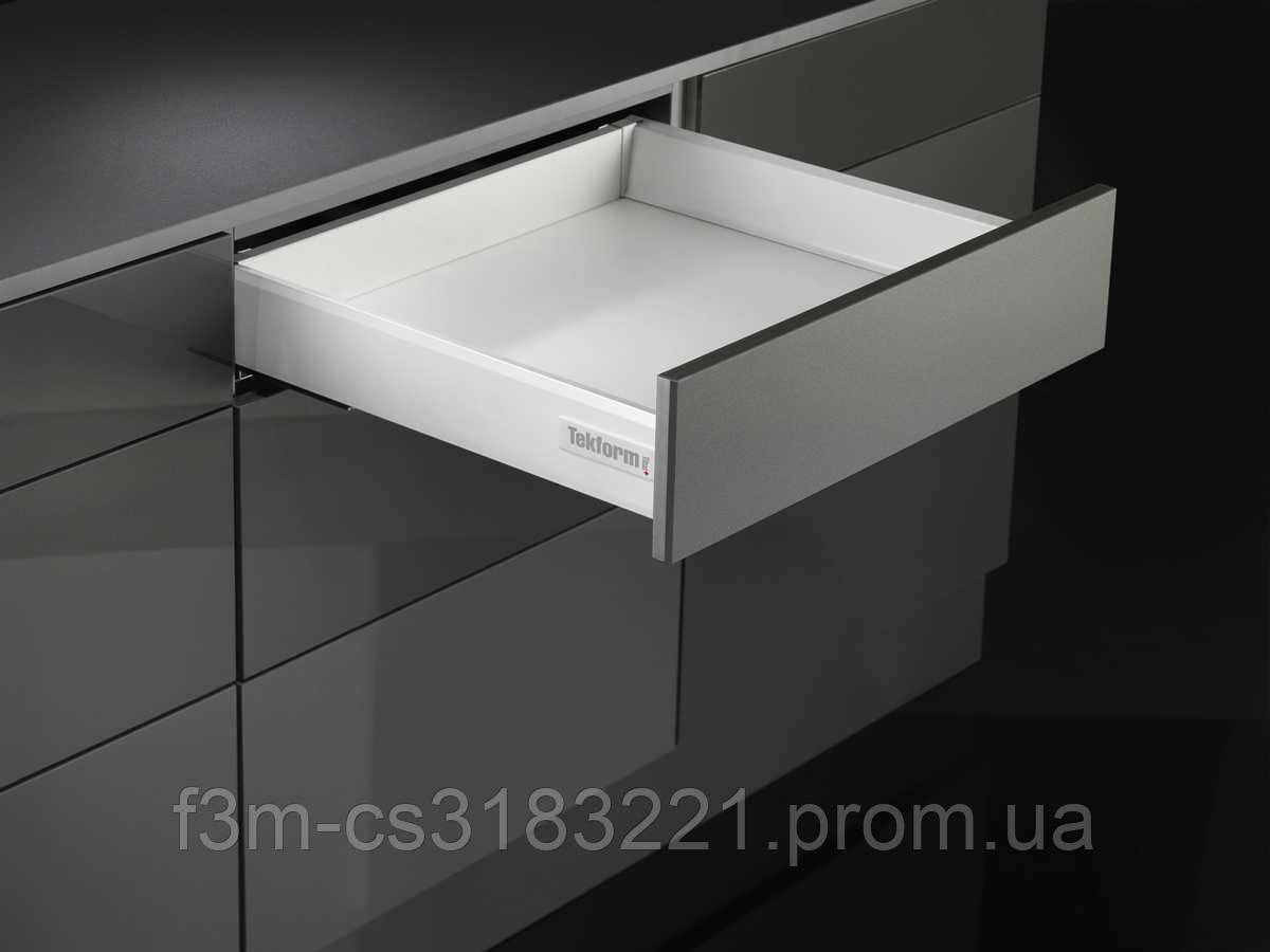 Ящик TitusTekform DW 70: H=80 ммL=500 мм сірий класичний з доводчиком Soft Closing, з комплектом кріплень, для ДСП 16 мм (код