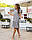 Стильне плаття із завищеною талією/Арт.403/колір сірий, фото 5