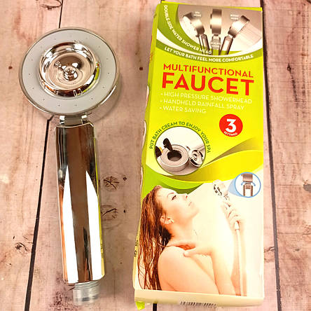 Двостороння насадка душова Лійка Multifunctional Faucet, 3 режими поливу, з відсіком для гелю (реальні фото), фото 2