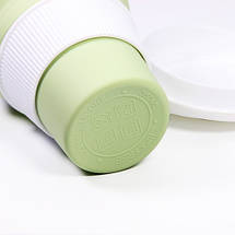 Чашка складна силіконова з кришкою Collapsible 350 мл салатовий, фото 4