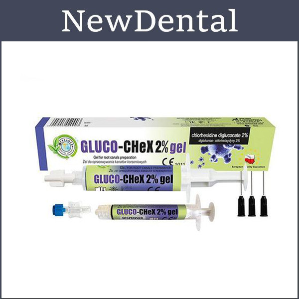 Гель Gluco-Chex 2% Gel для кореневих каналів, шприц 10 мл, Cerkamed, фото 1