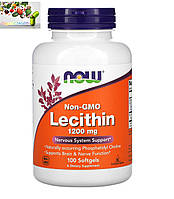 Лецитин , соевый , Now Foods, 1200 мг, 100 мягких таблеток