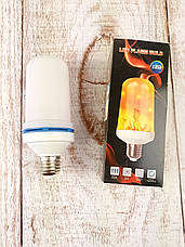 Лампа LED Flame Bulb А+ з ефектом полум'я вогню, E27 | незвичайна лампочка полум'я, фото 2