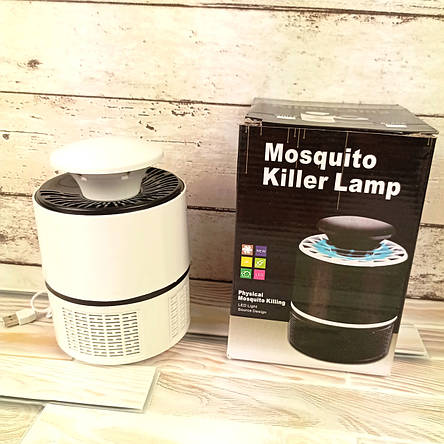 Пастка від комарів USB Mosquito Killer Lamp (Антимоскітна лампа-пастка) LED лампа пастка для комах, фото 2