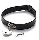 Чокер, ремінець із підвіскою серце та ключиком, фото 4