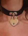 Чокер, ремінець із підвіскою серце та ключиком, фото 6