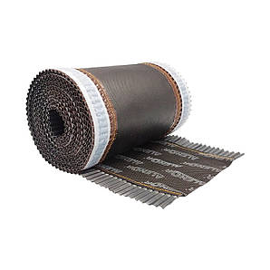 Конькова вентиляційна стрічка ALENOR, 240 мм х 5 м (графітова фольга)