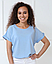 Жіноча блузка-футболка літня легка з коротким рукавом однотонна, блакитна, біла, чорна, бежева, жовта, фото 7
