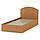 Ліжко односпальне з матрацом 90 вільха Компаніт (94х204х85 см), фото 6