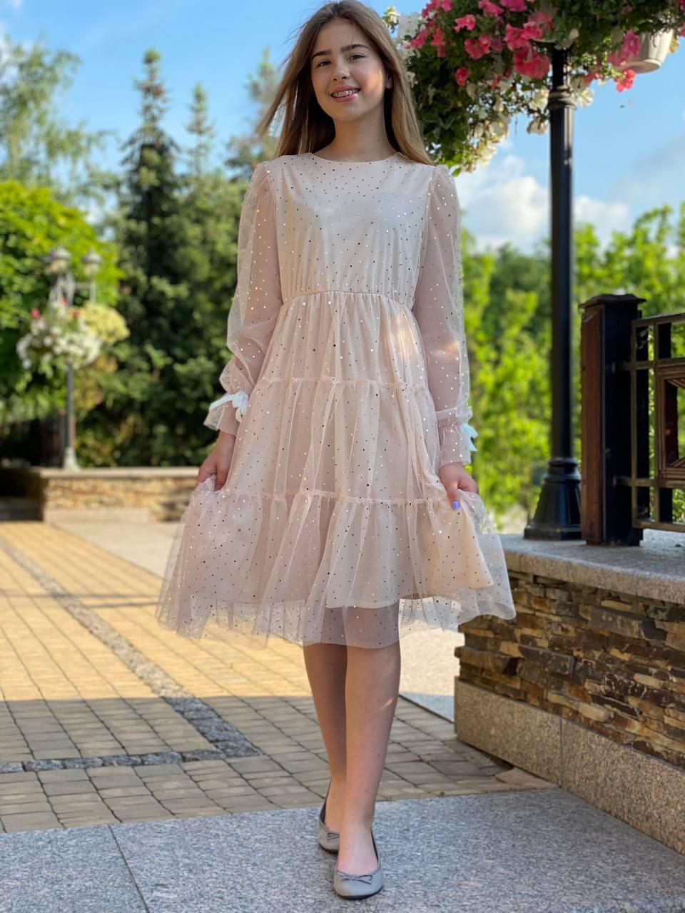 Ошатна сукня з фатину для дівчинки р. 116 - 164 від 6 до 15 років, фото 1