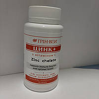 Грін-Віза Цинк піколінат+з вітаміном с 60капс.Хелатна форма глицинат цинку +аскорбат натрію