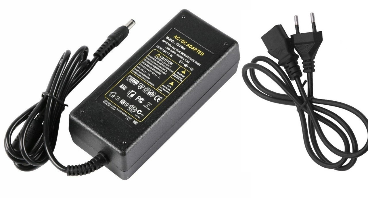 Блок живлення (адаптер) LEDTech 24v 4a 96w, 24в 4а 96вт в пластиковому корпусі