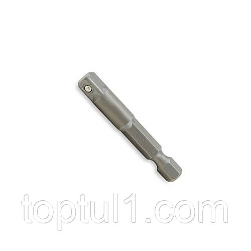 Перехідник для головок під шурупокрут TOPTUL 1/4"х1/4" L50 (6-гр.-квадрат) FPKA0808