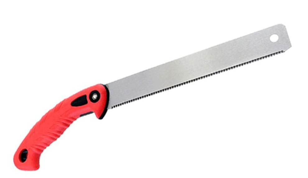 Ручна універсальна японська пила зі сталі SK5 для дерев TPI 17, Сталева ножівка 380 мм, Різак для дерева