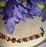 Ніжний браслет із натуральним сердоликом і цитринами, фото 10