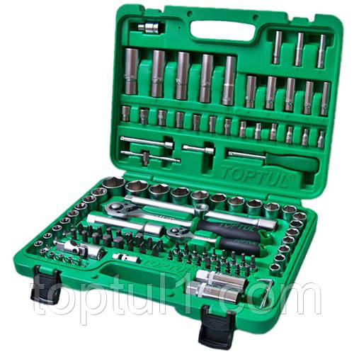 Автомобільний набір інструментів 1/4", 1/2" 108ед. (6-гр.) TOPTUL GCAI108R
