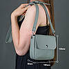 Жіноча шкіряна сумка Макарун, натуральна Вінтажна шкіра, колір Зелений, фото 2