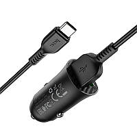 HOCO Z39 2USB/QC3.0/18W Black + кабель Type-C