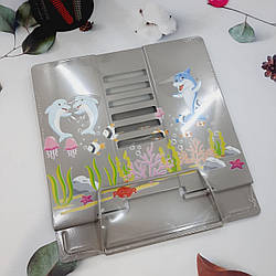 Підставка для книг металева 21*16.9*19 см Морський