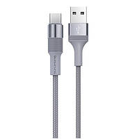 Кабель BOROFONE BX21 USB AM to Type-C Outstanding 3A 1m metal gray