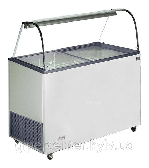 Вітрина для морозива Venus Vitrine 36 Crystal (напольна, вигнуте скло)