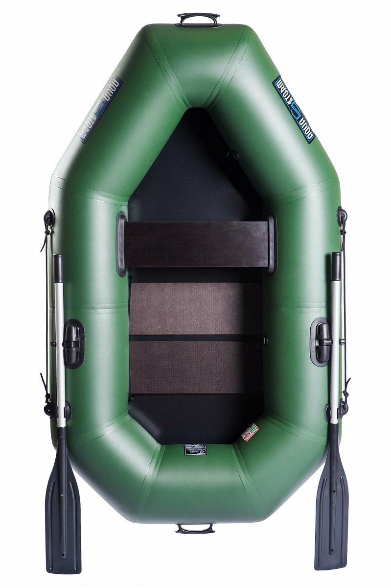 Човен надувний з ПВХ човен Aqua Storm ST 220 C гребний човен для риболовлі 1-х місний сланевий настил