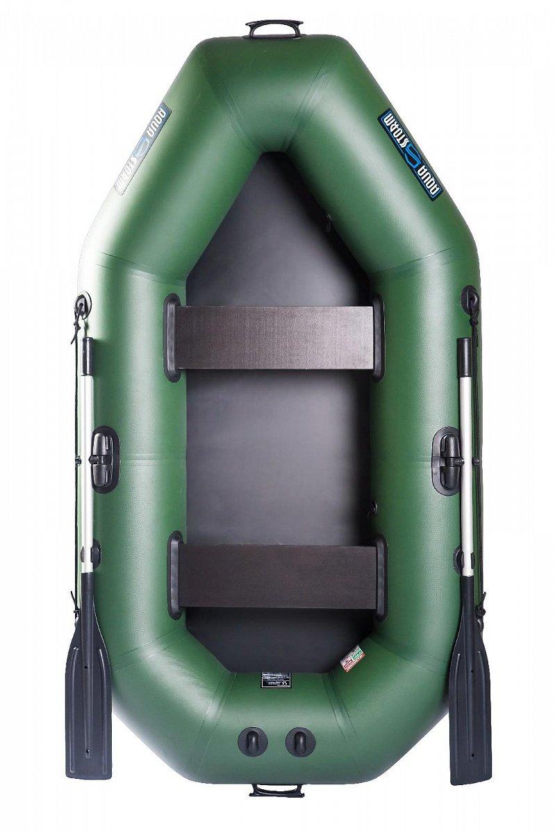 Човен надувний з ПВХ човен Aqua Storm ST 240 гребний човен для риболовлі 2-х місний