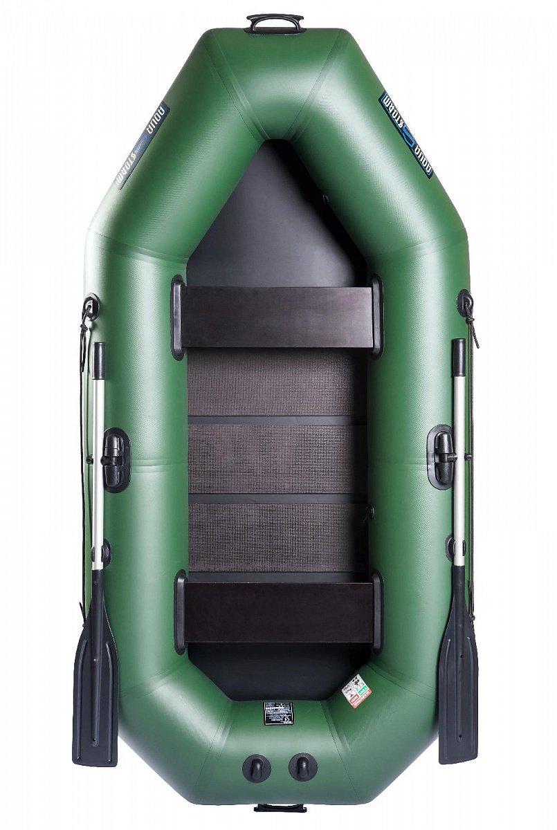 Човен надувний з ПВХ човен Aqua Storm ST 260 гребний човен для риболовлі 2-х місний