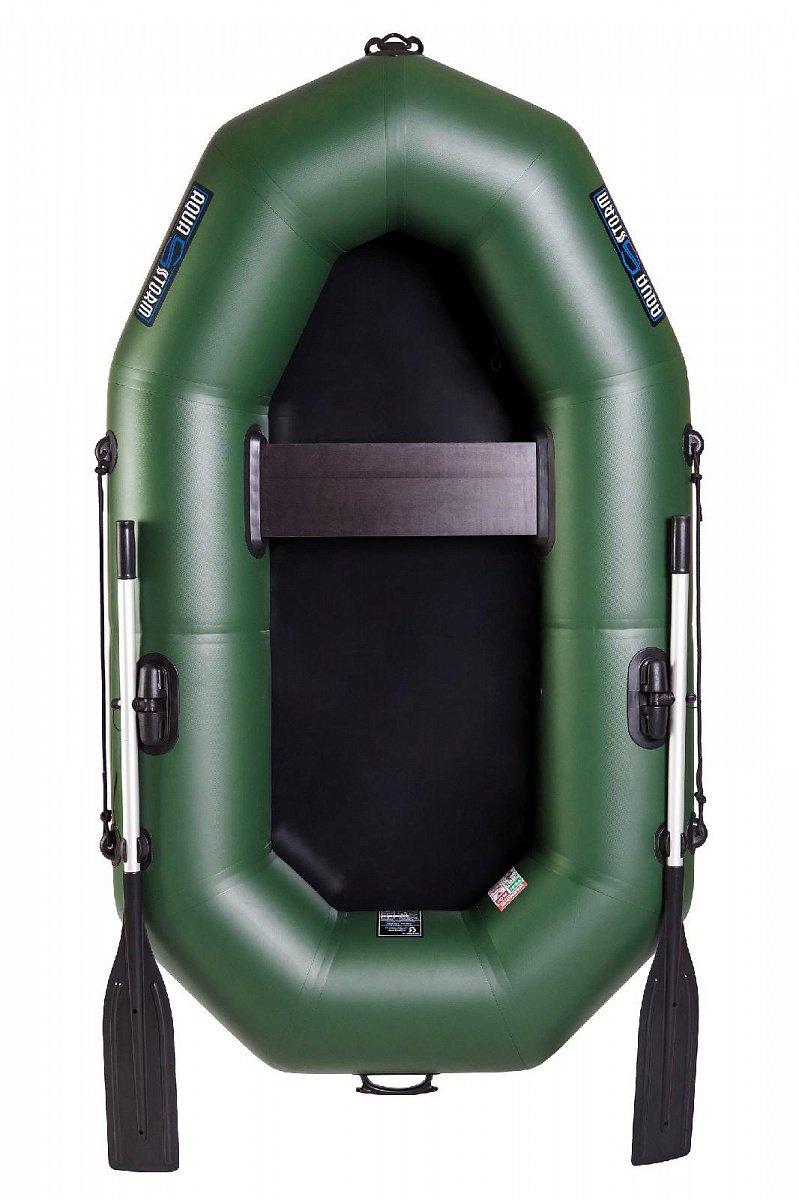 Човен надувний з ПВХ човен Aqua Storm MA 220 гребний човен для риболовлі 1-х місний