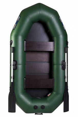 Човен надувний з ПВХ човен Aqua Storm MA 240 C гребний човен для риболовлі 2-х місцевий сланевий настил, фото 1