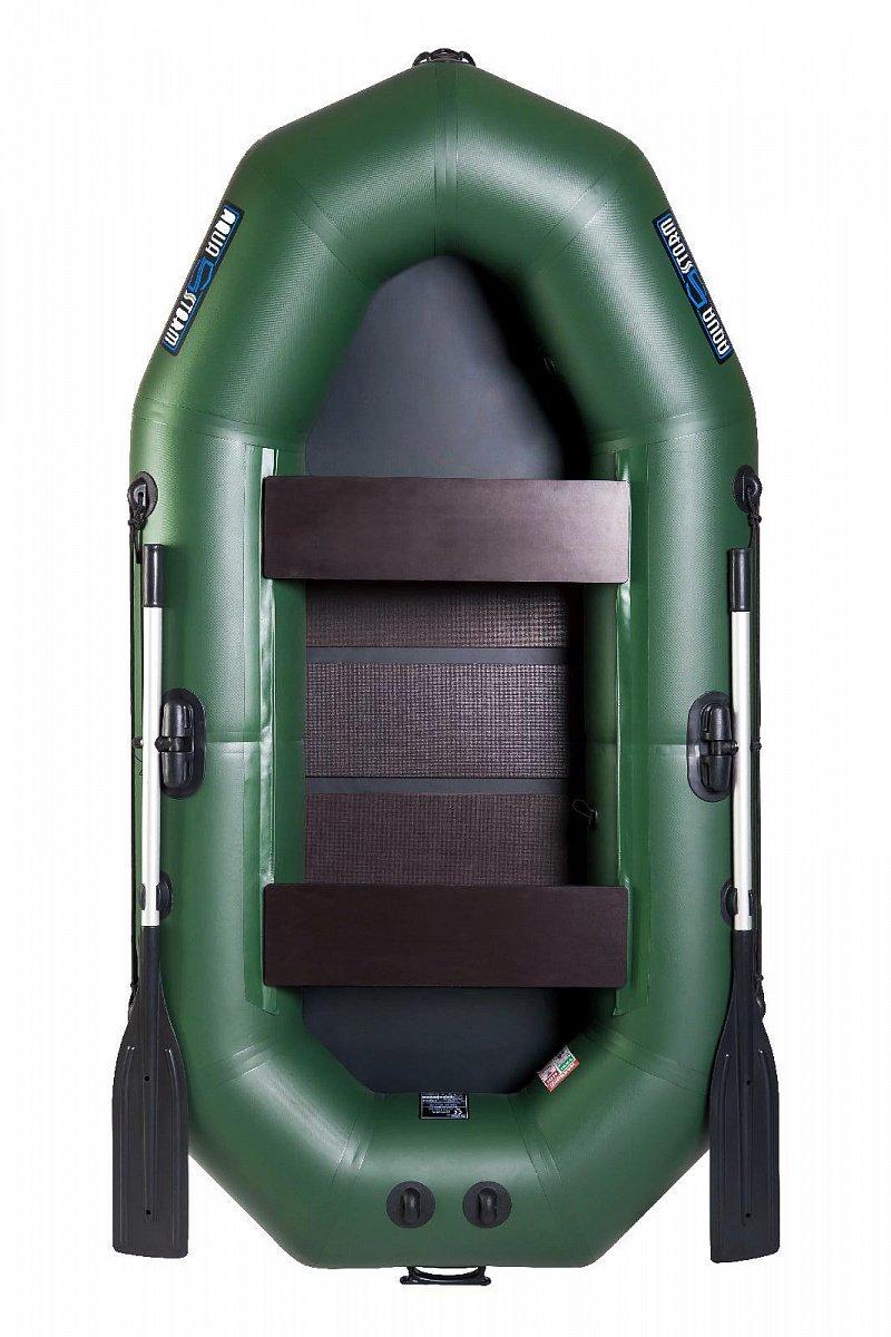 Човен надувний з ПВХ човен Aqua Storm MA 240 C PS гребний човен для риболовлі 2-х місний сланевий настил пересувні сидіння