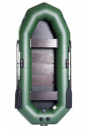 Човен надувний з ПВХ човен Aqua Storm MA 260 гребний човен для риболовлі 2-х місний сланевий настил, фото 1