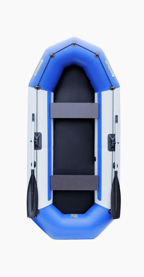 Човен надувний з ПВХ човен Aqua Storm MA 280 PS гребний човен для риболовлі 2-х місцевий пересувні сидіння