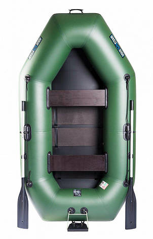 Човен надувний з ПВХ човен Aqua Storm SS 260 PT гребний човен для риболовлі 2-х місцевий пластиковий транець, фото 1