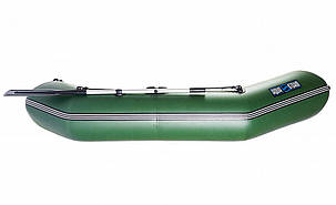 Човен надувний з ПВХ човен Aqua Storm SS 280 PT гребний човен для риболовлі 2-х місцевий пластиковий транець, фото 3