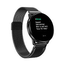 Сенсорные умные смарт часы Smart Watch DS68 Черные с тонометром пульсоксиметром