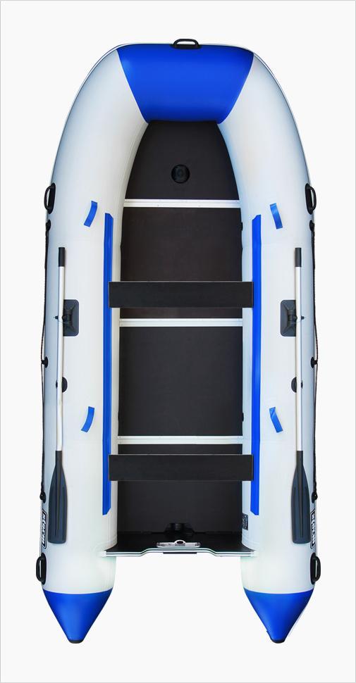 Човен надувний з ПВХ Aqua Storm STK 450 Evolution кільовий човен для риболовлі 6-х місний