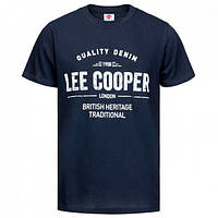 Чоловіча футболка Lee Cooper Large Logo Print Navy L Оригінал, У наявності!