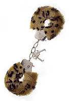 Наручники, Metal Handcuff with Plush, LEOPARD