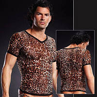 Футболка Pro-Mesh V-Neck Tee Leopard S/M, Леопардовий, S/M